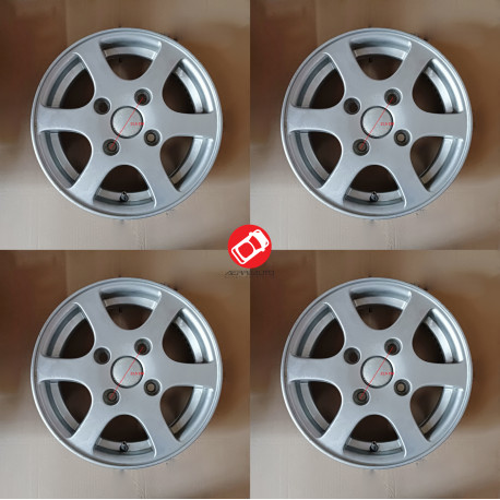 4 PIEZAS LLANTAS DE ALEACIÓN 13'' JDM ABACA