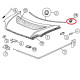 7AA930 STAFFA ARTICOLAZIONE COFANO ANT. DX AIXAM MINAUTO A.721 741 751 SCOUTY