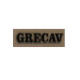 BAF90-0009518 ADESIVO LOGO PORTELLONE POSTERIORE NERO "GRECAV" EKE LM4 LM5