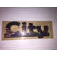 7AH411 LOGO STEMMA ADESIVO CROMATO "CITY" AIXAM CITY IMPULSION GAMME VISION