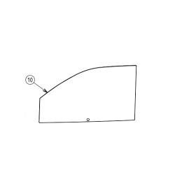 108002 CRISTAL LATERAL DE PUERTA DERECHA JDM ABACA ALBIZIA