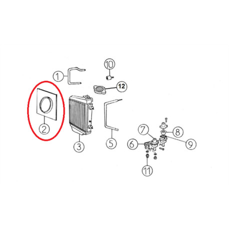 CONVOGLIATORE RADIAT. AIXAM MOT. BENZINA