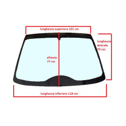 0041082 PARABREZZA VETRO CRISTALLO ANTERIORE COLORATO LIGIER BE TWO BE UP