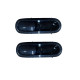 2 PIECES INTERIOR DOOR HANDLE AIXAM CARBON LOOK